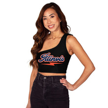 Load image into Gallery viewer, Illinois Fighting Illini Lightning One Shoulder Top