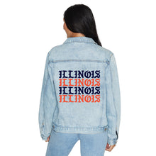 Load image into Gallery viewer, Illinois Fighting Illini Gothic Denim Jacket