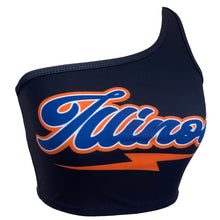 Load image into Gallery viewer, Illinois Fighting Illini Lightning One Shoulder Top