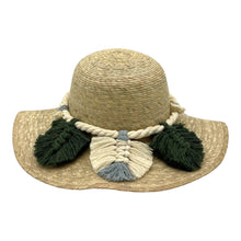 Load image into Gallery viewer, Floppy Palm Hat- Leaves Macrame Band