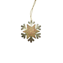 Load image into Gallery viewer, Glitter Snowflake Ornament