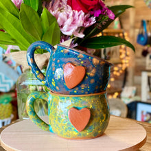 Load image into Gallery viewer, Calliope Heart Mug - Meadow Green