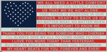 Load image into Gallery viewer, J-005 Thin Blue Line Flag with Heart and Love and Support message Challenge Coin