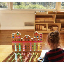 Load image into Gallery viewer, **Pre-order (Ships in 2-3 Weeks)**12 Pcs Rainbow Fairytale Window Blocks with Storage Tray