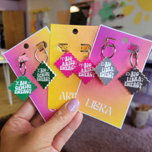 Load image into Gallery viewer, Green Zodiac Engraved Earrings