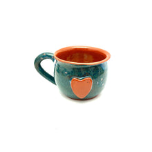 Load image into Gallery viewer, Calliope Heart Mug - Teal Fireworks