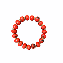 Load image into Gallery viewer, Ceramic Color Burst Bracelet- Lady Bug