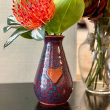Load image into Gallery viewer, Calliope Heart Vase - Grape Festival