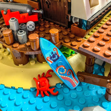 Load image into Gallery viewer, B3 Customs® Printed Kraken Surfboard made from LEGO® bricks