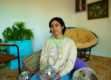 Load image into Gallery viewer, Green Pastel Flower Necklace