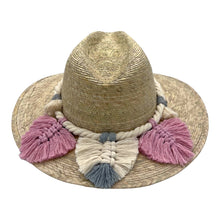 Load image into Gallery viewer, Indiana Palm Hat - Leaves Macrame Band