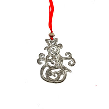 Load image into Gallery viewer, Metal Snowman Ornament