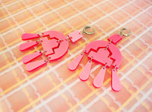 Load image into Gallery viewer, Pink Statement Earrings
