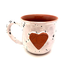 Load image into Gallery viewer, Calliope Heart Mug - Speckled White