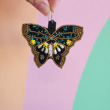 Load image into Gallery viewer, Beaded Butterfly Statement Earrings