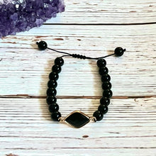 Load image into Gallery viewer, Black Onyx Strength Magnifier Bracelet