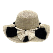 Load image into Gallery viewer, Floppy Palm Hat- Leaves Macrame Band