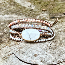 Load image into Gallery viewer, White Turquoise "Soothe Your Nerves" Bracelet