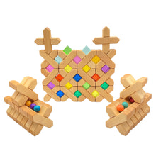 Load image into Gallery viewer, **Pre-order (Ships in 2-3 Weeks)**32 Pcs X-shape Blocks Set with Storage Tray