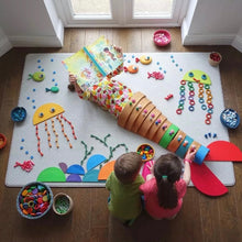 Load image into Gallery viewer, 36 Pcs Wooden Coins and 36 Pcs Wooden Rings Set (Total of 72 Pcs)