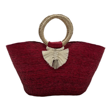 Load image into Gallery viewer, Woven Palm Beach Tote