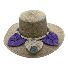 Load image into Gallery viewer, Naples Palm Hat - Leaves Macrame Band