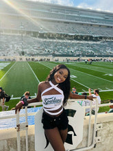 Load image into Gallery viewer, Michigan State White Multi Way Bandeau Top