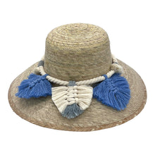 Load image into Gallery viewer, Garden Palm Hat - Leaves Macrame Band
