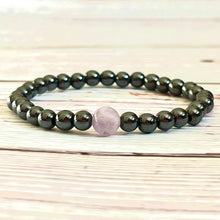 Load image into Gallery viewer, Magnetic Therapy Pain Relief &amp; Sleep Aid  With Purple Fluorite Bracelet