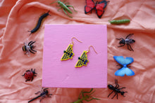 Load image into Gallery viewer, Beaded Moth Earrings