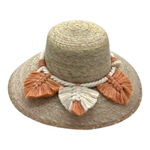 Load image into Gallery viewer, Garden Palm Hat - Leaves Macrame Band