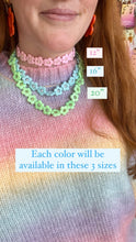 Load image into Gallery viewer, Blue Pastel Flower Necklace
