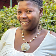 Load image into Gallery viewer, Steel Drum Medallion Necklace