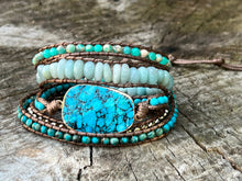 Load image into Gallery viewer, Blue Turquoise Mood Stabilizer Bracelet