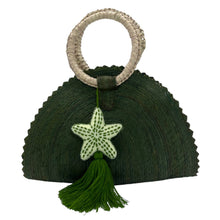 Load image into Gallery viewer, Handwoven Crescent Bag with Pompon