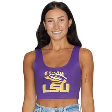 Load image into Gallery viewer, LSU Purple Crop Tank Top