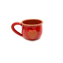 Load image into Gallery viewer, Calliope Heart Mug - Ladybug Red