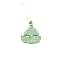 Load image into Gallery viewer, Sailboat Ceramic Ornament