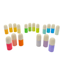 Load image into Gallery viewer, 18 Pcs STAINED Wooden Brots Set