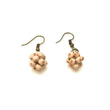 Load image into Gallery viewer, Micro-bead Ceramic Popcorn Earrings