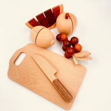 Load image into Gallery viewer, 30 Pcs Wooden Fruits and Vegetables Cutting Playset