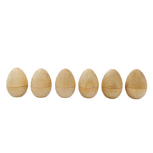 Load image into Gallery viewer, 6 Pcs Magnetic Natural Wooden Eggs