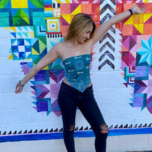 Load image into Gallery viewer, Tulane Bandana Top