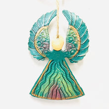 Load image into Gallery viewer, Painted Steel Angel Ornament