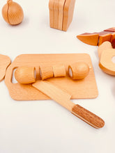 Load image into Gallery viewer, 30 Pcs Wooden Fruits and Vegetables Cutting Playset