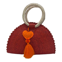 Load image into Gallery viewer, Handwoven Crescent Bag with Pompon