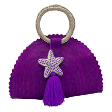 Load image into Gallery viewer, Handwoven Crescent Bag with Pompon