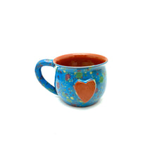 Load image into Gallery viewer, Calliope Heart Mug - Blue Explosion