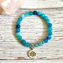 Load image into Gallery viewer, Blue Agate Mental Clarity Bracelet