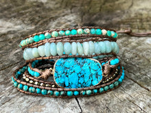 Load image into Gallery viewer, Blue Turquoise Mood Stabilizer Bracelet